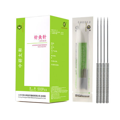গুণ  Silvery Zhongyan Taihe Acupuncture Needles Painless Intradermal Needles For Facial Acupuncture কারখানা