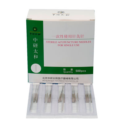 Zhongyan Taihe উচ্চ মানের 500pcs disposable নির্বীজন অ্যাকুপাঙ্কচার সূঁচ অ্যাকুপাঙ্কচার থেরাপি